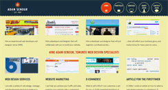 Desktop Screenshot of adamwebdesign.ca